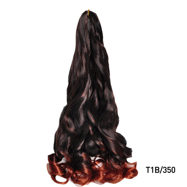 French Curls Braiding Hair Synthetic Hair Spiral Curls Braids Hair Pre Stretched Loose Wave Braiding Hair Extensions For Women