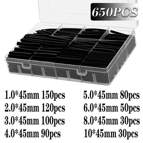 Heat-shrink Tubing Thermoresistant Tube Heat Shrink Wrapping Kit Electrical Connection Wire Cable Insulation Sleeved Protecter