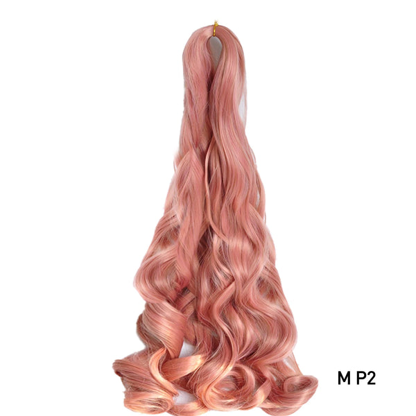 French Curls Braiding Hair Synthetic Hair Spiral Curls Braids Hair Pre Stretched Loose Wave Braiding Hair Extensions For Women