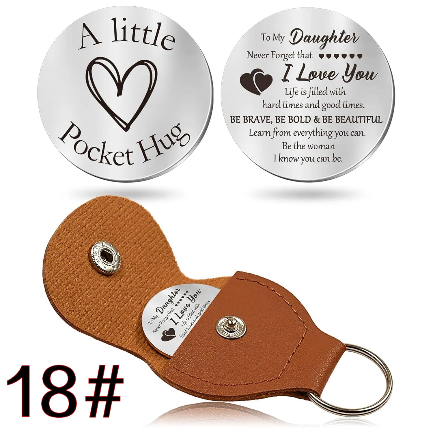 44 styles to choose from Pocket Hug Token Gifts for Men Boyfriend Girlfriend Inspirational Gift for Son Daughter Brother with
