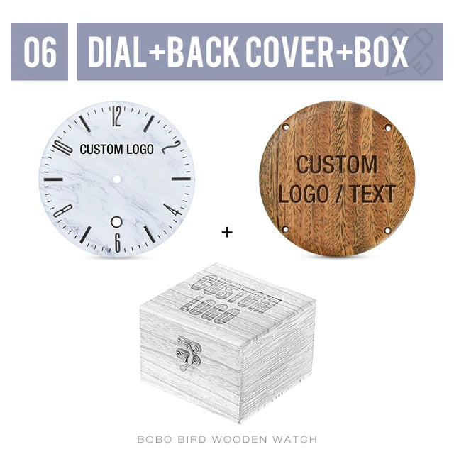 Personalized Gift Brand Logo MESSAGE Engraved Carved Laser Charge on Wood Watches Name Customize Service ONLY No Watch