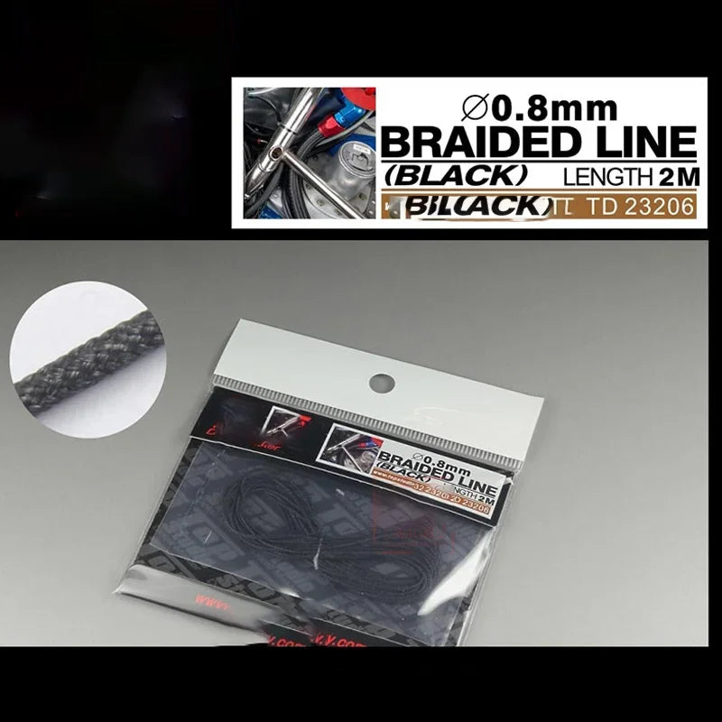 Φ0.6-1.5mm 2m Length Braided Line Assembly Model Building Parts Braid Wire for Military Model Hobby DIY Accessories TD-23201~08