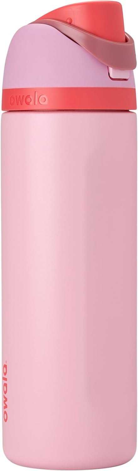 Owala FreeSip Insulated Stainless Steel Water Bottle with Straw for Sports and Travel, BPA-Free Sports Water Bottle, 32 oz, Candy Store