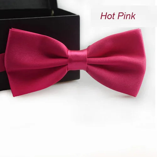 Korean Kids Bowtie For Boys Gril Baby Children Solid Color Bow Tie Reusable Business Fashion Bow Tie Accessories