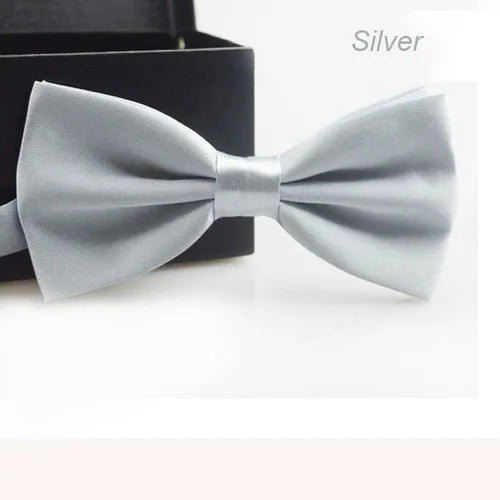 Korean Kids Bowtie For Boys Gril Baby Children Solid Color Bow Tie Reusable Business Fashion Bow Tie Accessories
