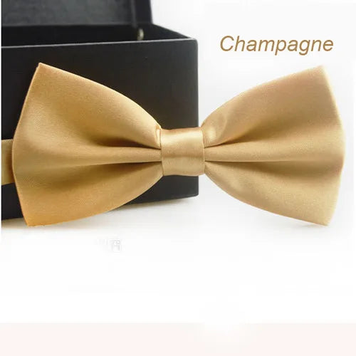 Korean Kids Bowtie For Boys Gril Baby Children Solid Color Bow Tie Reusable Business Fashion Bow Tie Accessories