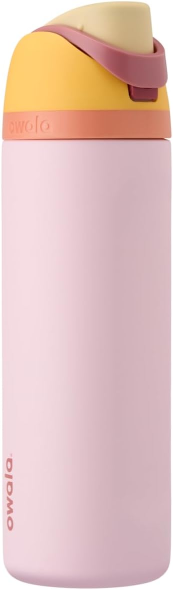Owala FreeSip Insulated Stainless Steel Water Bottle with Straw for Sports and Travel, BPA-Free Sports Water Bottle, 32 oz, Candy Store