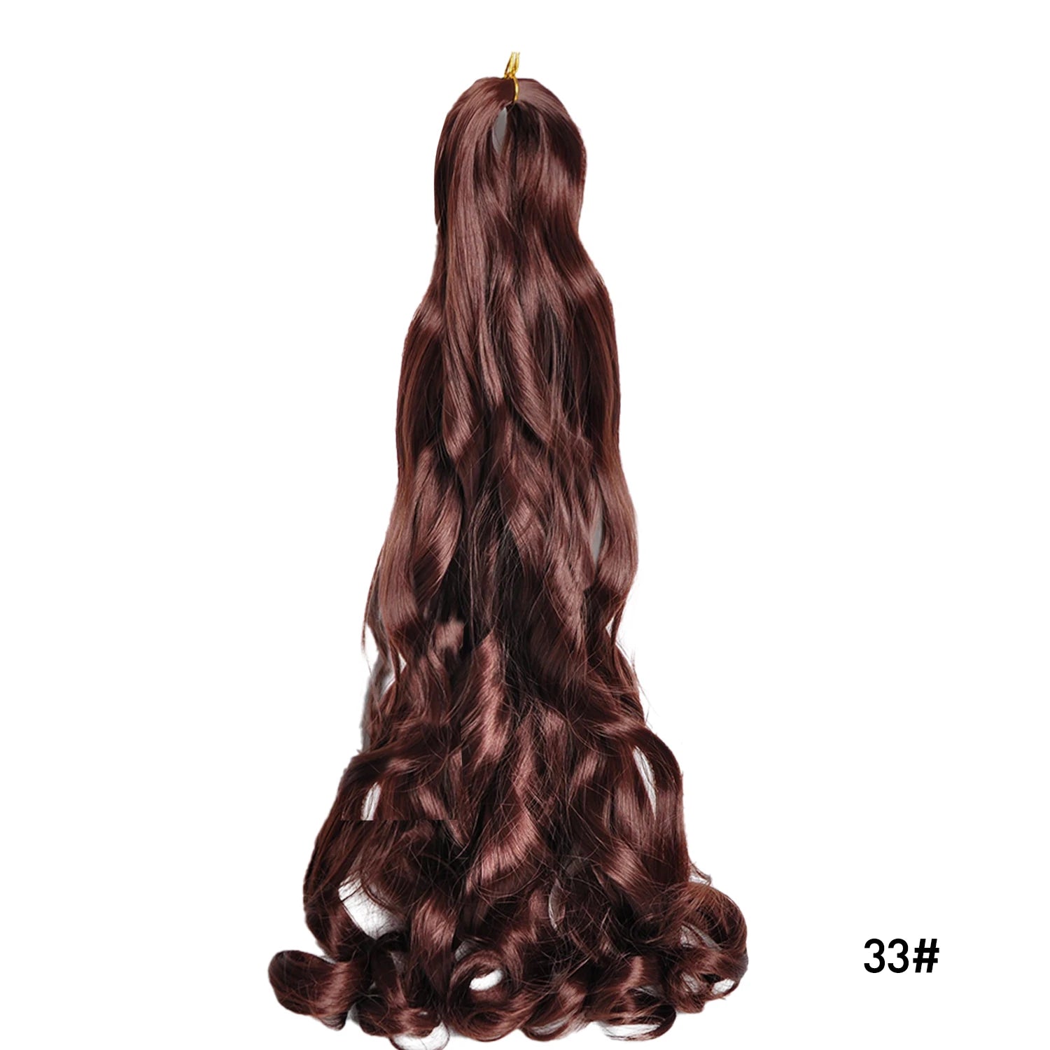 French Curls Braiding Hair Synthetic Hair Spiral Curls Braids Hair Pre Stretched Loose Wave Braiding Hair Extensions For Women