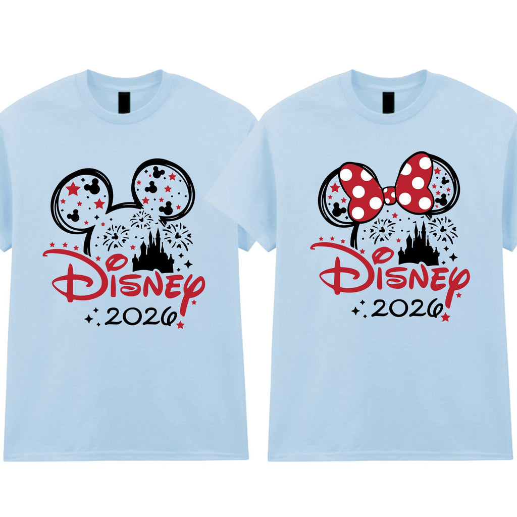 Disney Trip 2026 Family Matching T Shirt Minnie Disneyland Holiday T-Shirt Gift