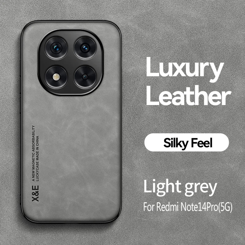 Shockproof Case for Redmi Note 14 Pro 5G 4G Note 14 Pro+ Plus Protective Cover Magnetic Car Holder Phone Coque Fundas Capa