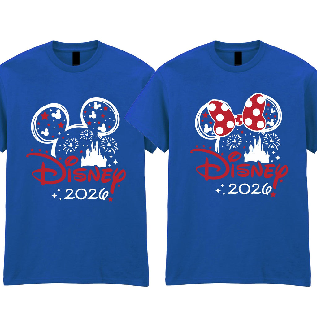Disney Trip 2026 Family Matching T Shirt Minnie Disneyland Holiday T-Shirt Gift