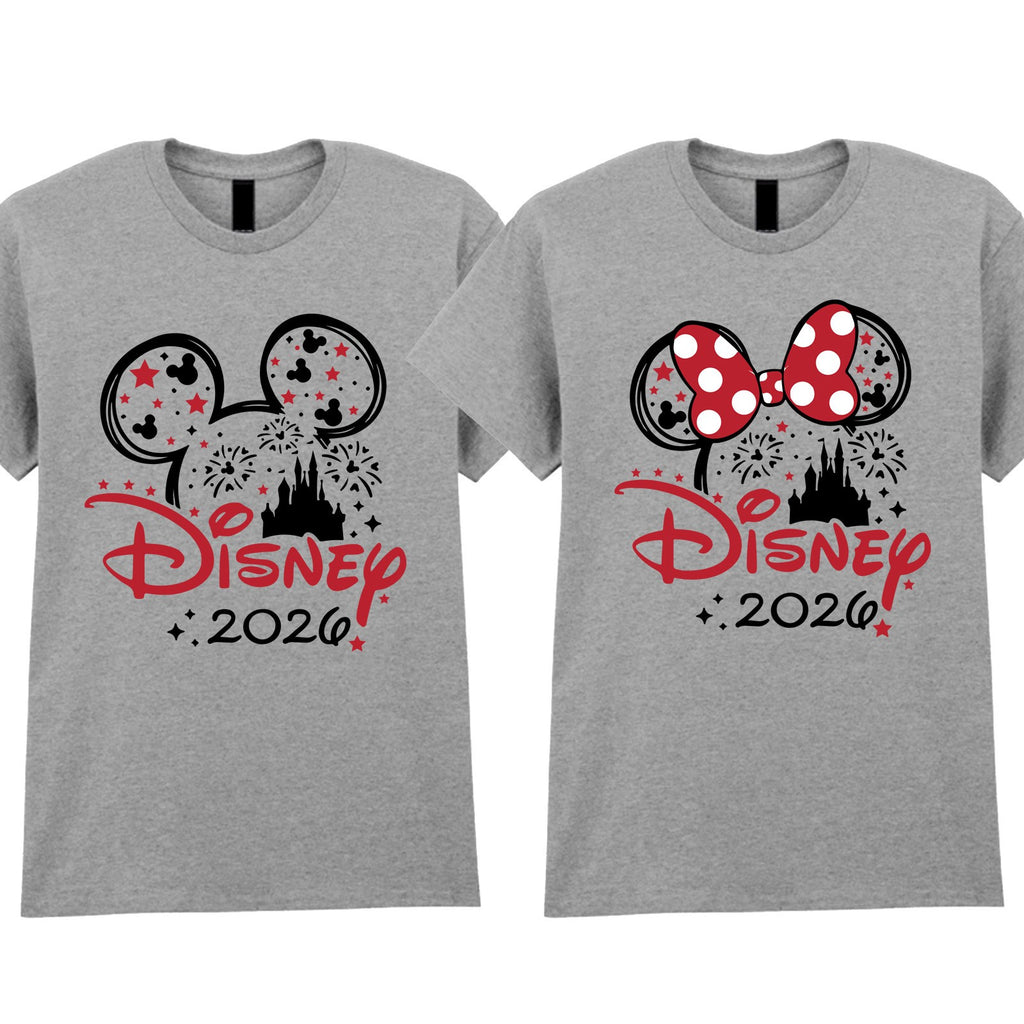 Disney Trip 2026 Family Matching T Shirt Minnie Disneyland Holiday T-Shirt Gift