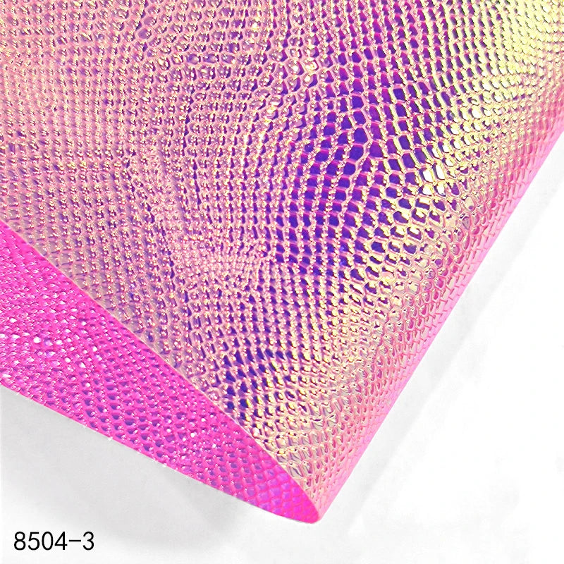 0.4mm Lizard Pattern PVC Fabric Waterproof Holographic Embossed PVC Film for Bags