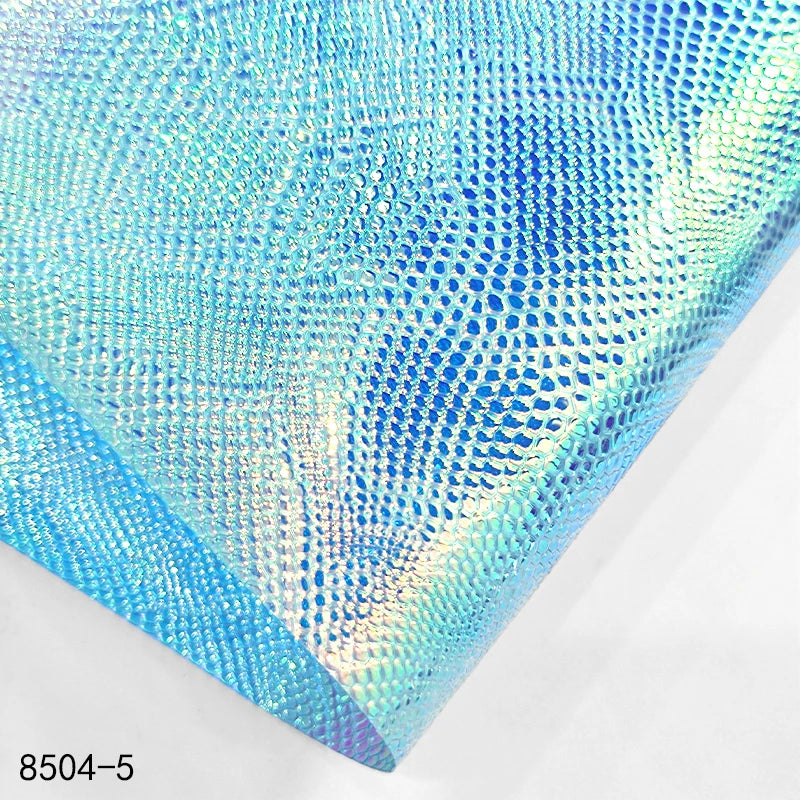 0.4mm Lizard Pattern PVC Fabric Waterproof Holographic Embossed PVC Film for Bags