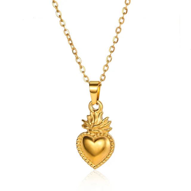 Zircon Heart Cross Necklaces For Women Vintage Geometric Surrounded By Vines Choker Necklace Aesthetic Fashion Jewelry Gift 2024