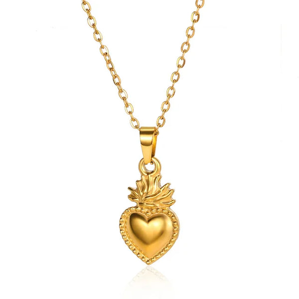 Zircon Heart Cross Necklaces For Women Vintage Geometric Surrounded By Vines Choker Necklace Aesthetic Fashion Jewelry Gift 2024