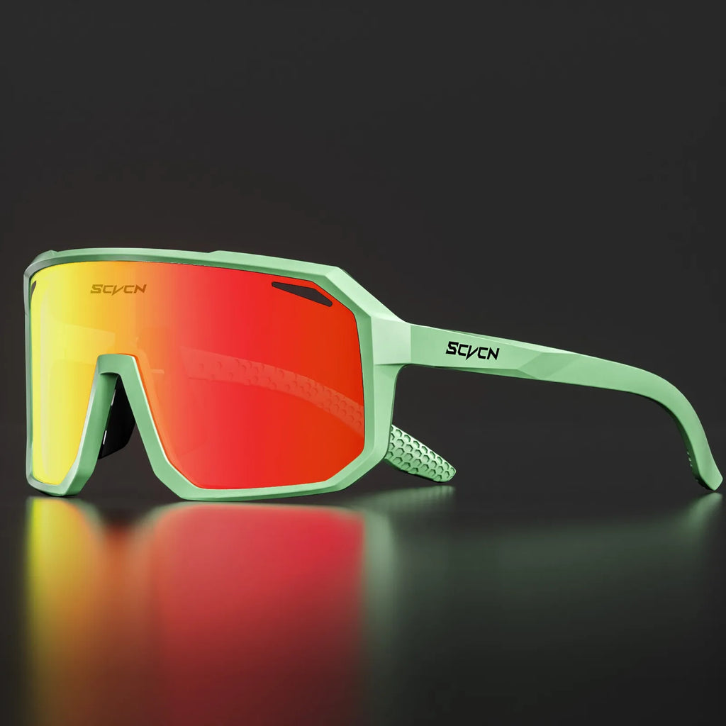 SCVCN New Outdoor Cycling Sunglasses Men Road Driving Bike Glasses Sports Mountain Climbing Women Bicycle Cycling UV400 Goggles