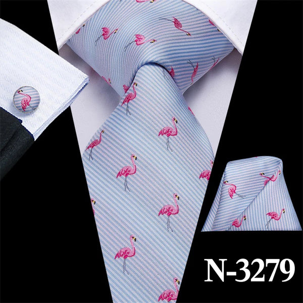 Hi-Tie Striped Black Red Gold Green Silk Wedding Tie For Men Handky Cufflink Gift Men Necktie Fashion Designer Business Party