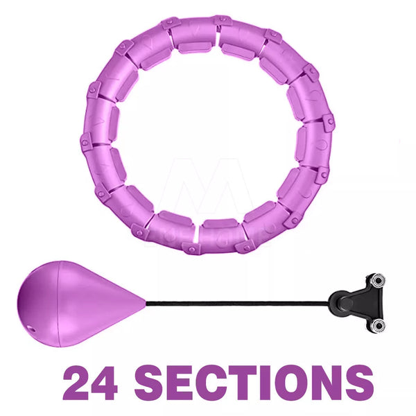 Fitness Smart Hula Hoop Detachable Weighted Hoops Lose Weight Sports 30/36 Knots