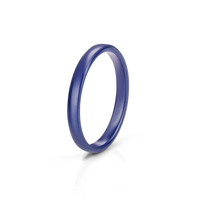 Romantic Sweet 9 Color Design Ceramic Rings Smooth Circular Ring For Women Men Goth Rock Finger Rings Jewelry Engagement Ring