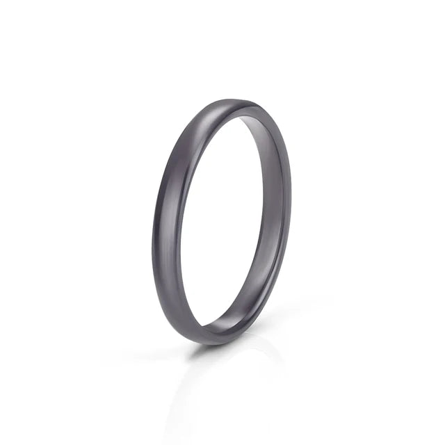 Romantic Sweet 9 Color Design Ceramic Rings Smooth Circular Ring For Women Men Goth Rock Finger Rings Jewelry Engagement Ring