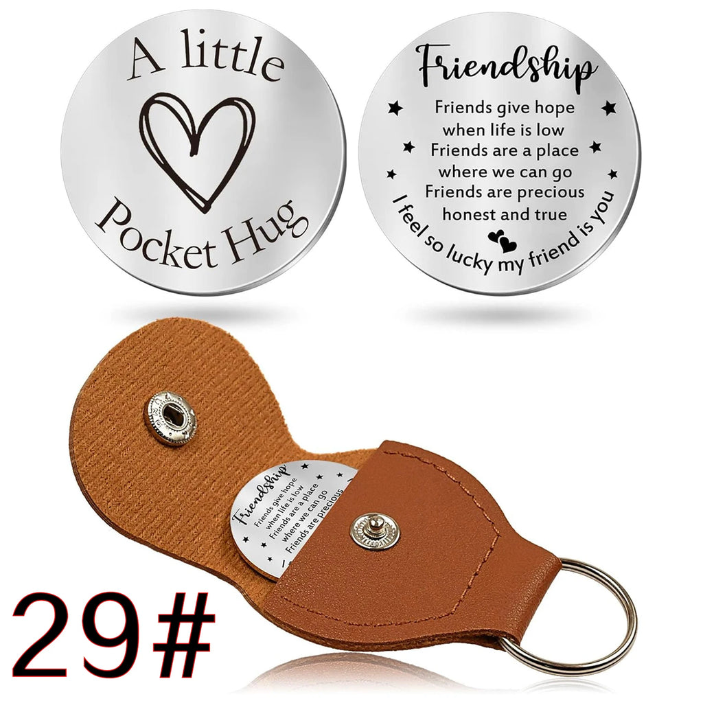 44 styles to choose from Pocket Hug Token Gifts for Men Boyfriend Girlfriend Inspirational Gift for Son Daughter Brother with