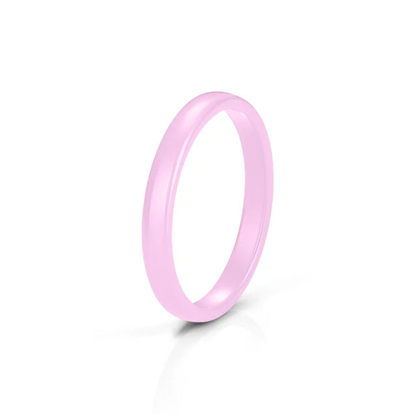 Romantic Sweet 9 Color Design Ceramic Rings Smooth Circular Ring For Women Men Goth Rock Finger Rings Jewelry Engagement Ring