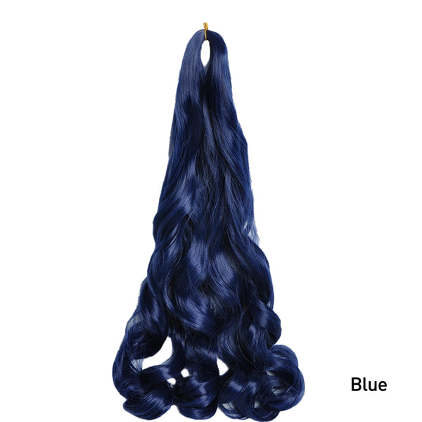 French Curls Braiding Hair Synthetic Hair Spiral Curls Braids Hair Pre Stretched Loose Wave Braiding Hair Extensions For Women