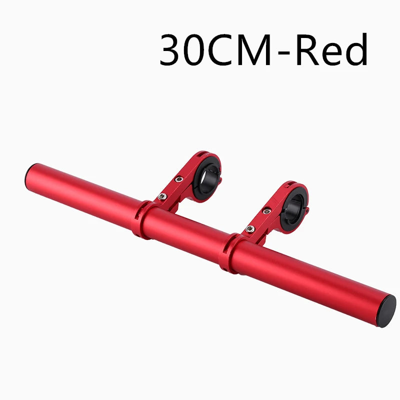 10/20/30cm Bicycle Handlebar Extended Bracket MTB Headlight Mount Extented Bar Road Mountain Bike Handlebar Extender Rack Parts