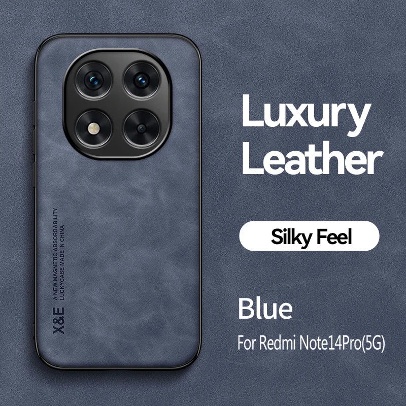 Shockproof Case for Redmi Note 14 Pro 5G 4G Note 14 Pro+ Plus Protective Cover Magnetic Car Holder Phone Coque Fundas Capa