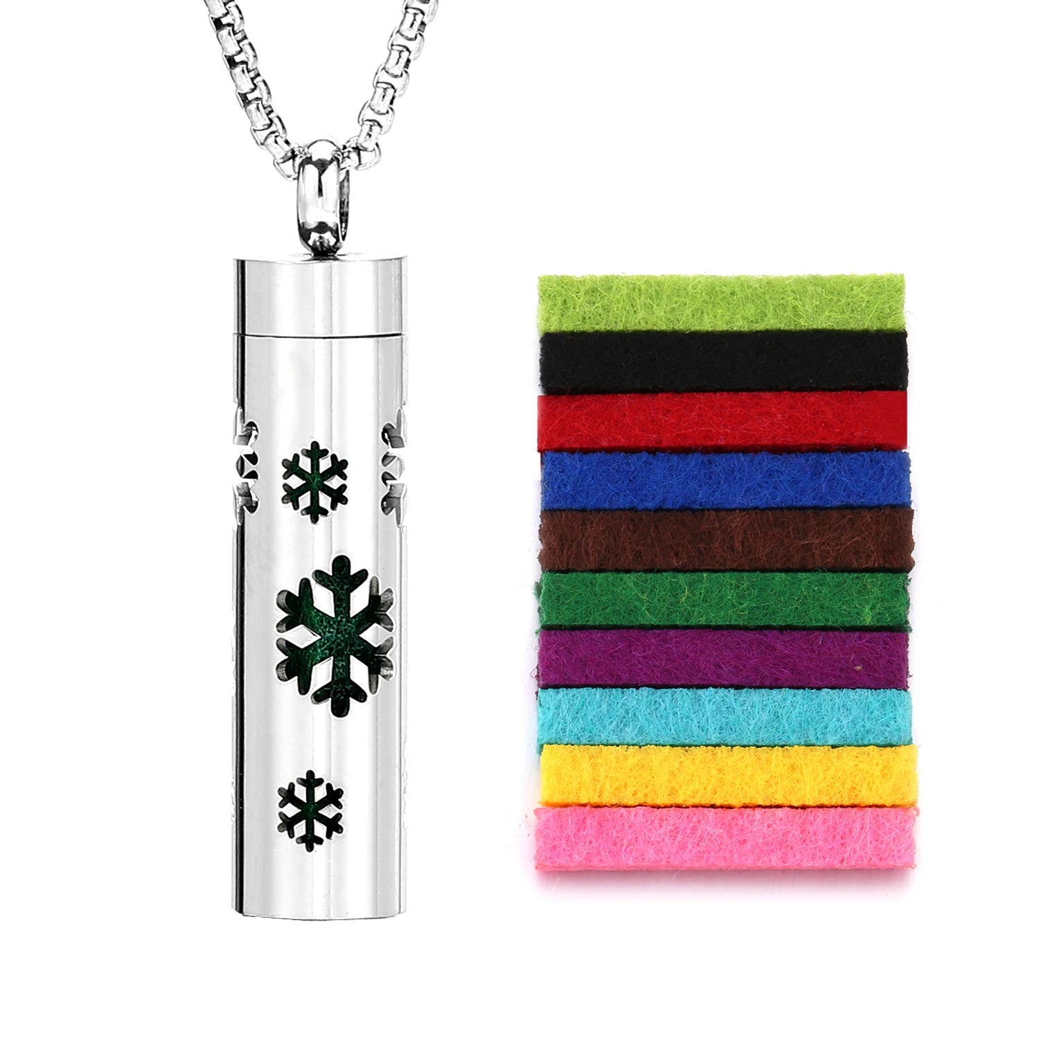 Rvs Holle Verticale Bar Luchtverfrisser Parfum Olie Diffuser Medaillon Charme Sieraden Hanger Ketting Voor Vrouwen Mannen Tiener
