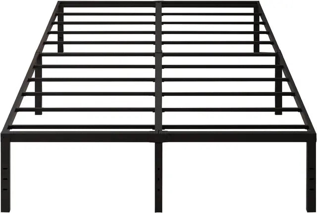 Bed Frame 18 Inch High Metal Mattress Foundation Platform, Sturdy Steel Plate Bracket, No Need for Box Springs, Easy To Assemble