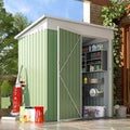 Metal Garden Shed with Lockable Door,Waterproof Outdoor Storage Box for Backyard