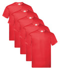 Fruit Of The Loom 61082 Men's Original Crew Neck Tee 5 pack T-Shirts