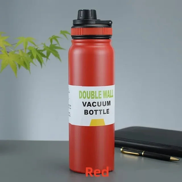 600ML/800ML Outdoor Thermos Portable Kettle Water Bottle with Tea Filter 304 Stainless Steel Thermal Cup Leak-proof Flask Sports