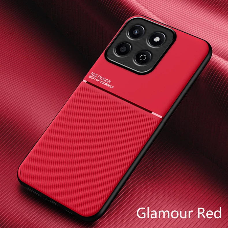 Rugged Non-Slip Portective Case for Honor 200 Smart X6c X7c X8c X6b X8b Cover Car Magnetic Suction Holder Coque Fundas Capa