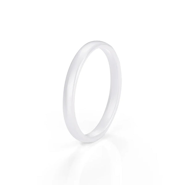 Romantic Sweet 9 Color Design Ceramic Rings Smooth Circular Ring For Women Men Goth Rock Finger Rings Jewelry Engagement Ring