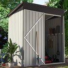 Metal Garden Shed with Lockable Door,Waterproof Outdoor Storage Box for Backyard