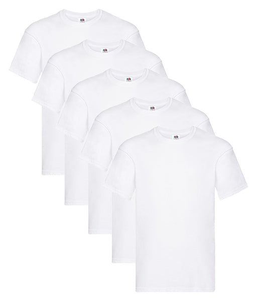 Fruit Of The Loom 61082 Men's Original Crew Neck Tee 5 pack T-Shirts