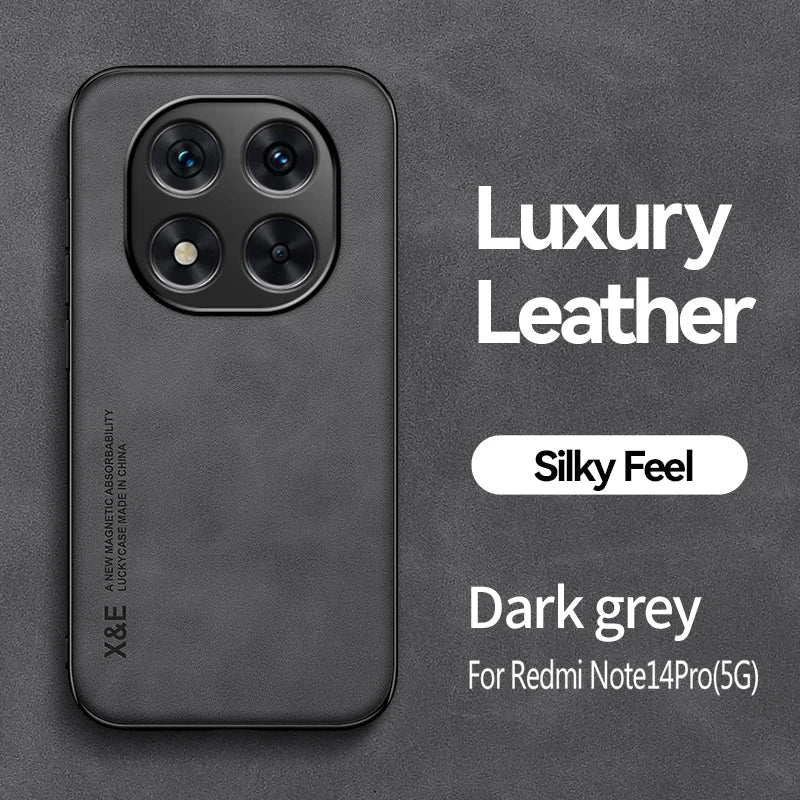 Shockproof Case for Redmi Note 14 Pro 5G 4G Note 14 Pro+ Plus Protective Cover Magnetic Car Holder Phone Coque Fundas Capa