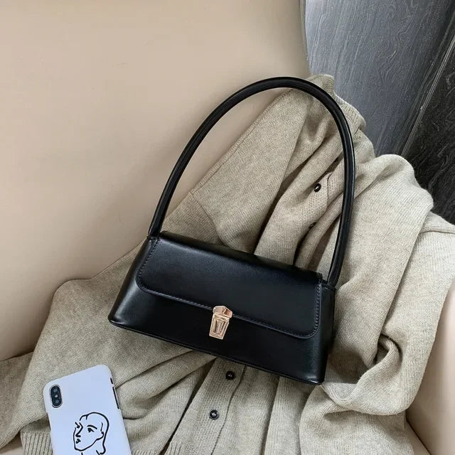 2024 Popular Retro Niche Baguette Shoulder Bag French Bag Western Style Portable New Tide Fashion Handbag Armpit Women's Bag