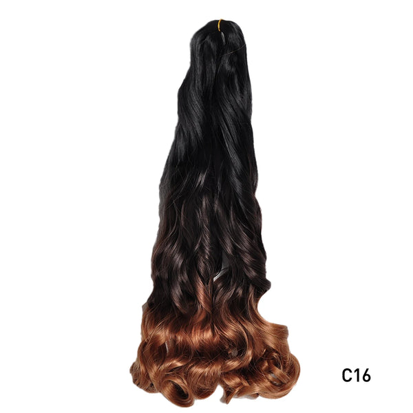 French Curls Braiding Hair Synthetic Hair Spiral Curls Braids Hair Pre Stretched Loose Wave Braiding Hair Extensions For Women