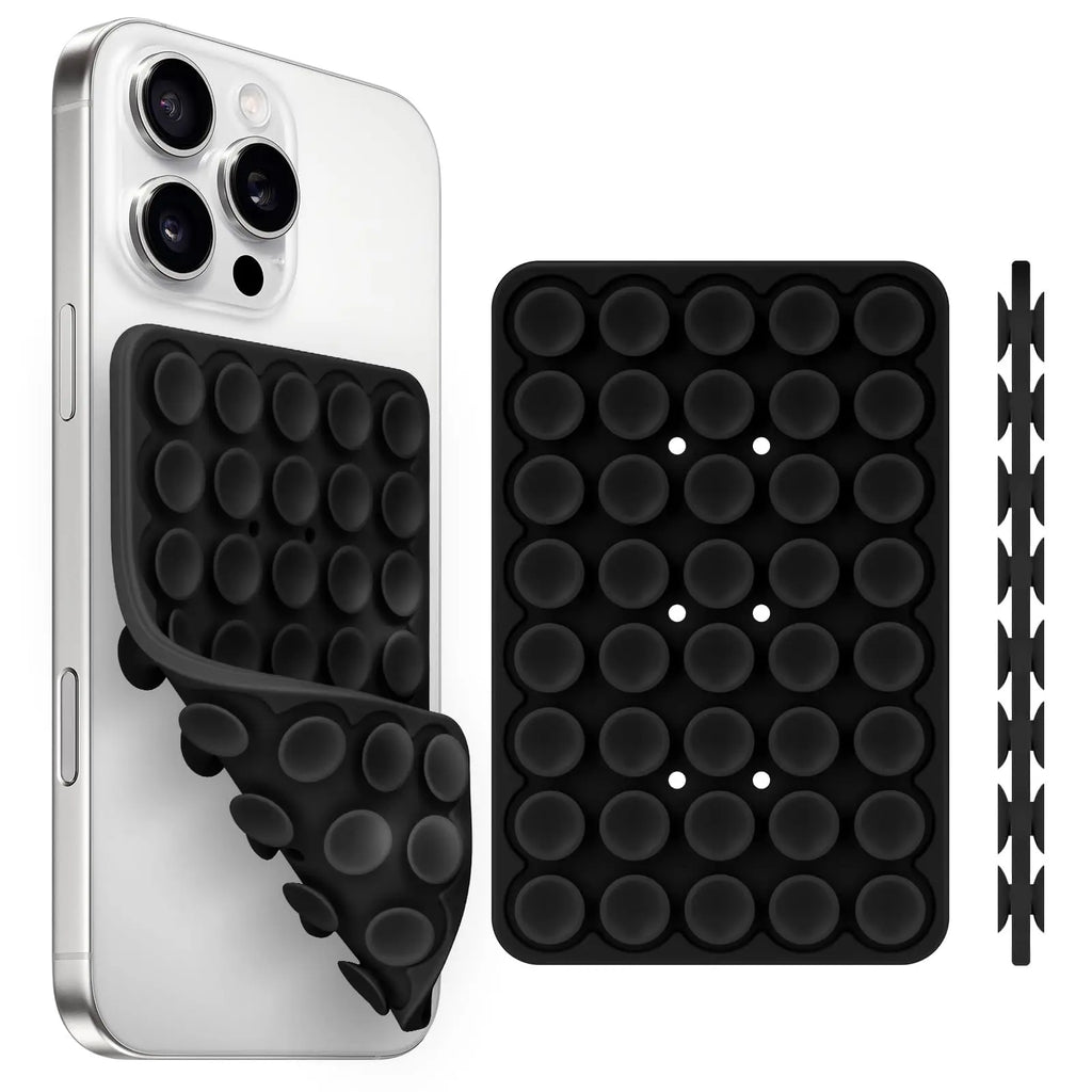 Silicone Suction Cup Phone Holde Multifunctional Fixed Anti-slip Mobile Fixture Double Sided Detachable Phone Rubber Sucker Pad