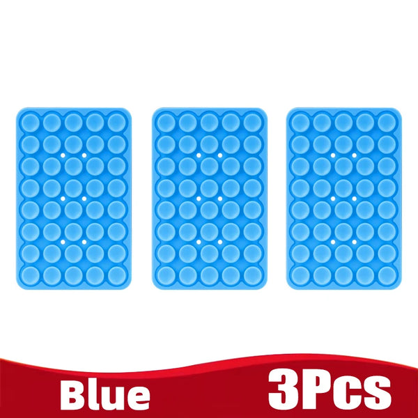 Silicone Suction Cup Phone Holde Multifunctional Fixed Anti-slip Mobile Fixture Double Sided Detachable Phone Rubber Sucker Pad