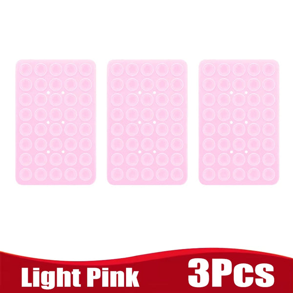 Silicone Suction Cup Phone Holde Multifunctional Fixed Anti-slip Mobile Fixture Double Sided Detachable Phone Rubber Sucker Pad