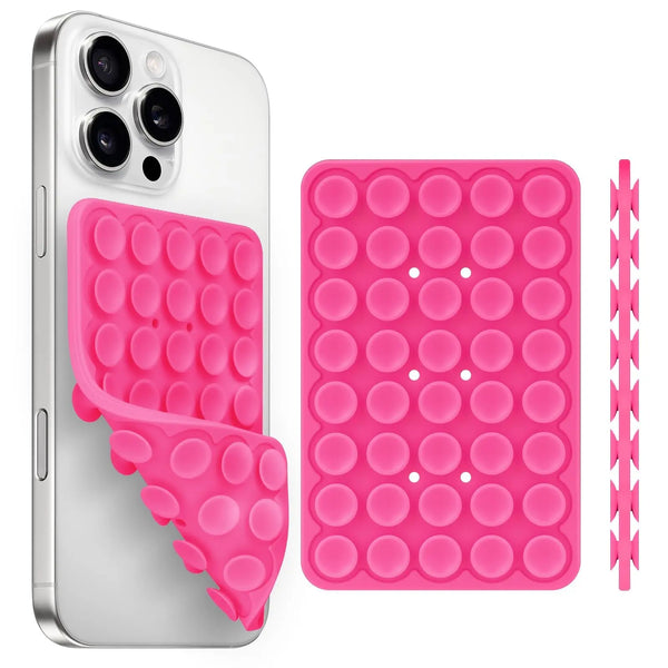 Silicone Suction Cup Phone Holde Multifunctional Fixed Anti-slip Mobile Fixture Double Sided Detachable Phone Rubber Sucker Pad