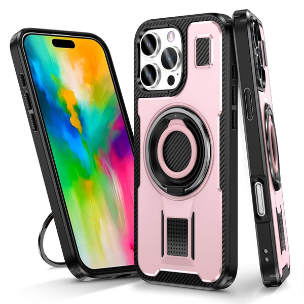 For iPhone 16 15 14 Plus 13 12 11 Pro Max Case Shockproof Ring Stand Phone Cover