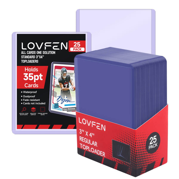 100/200/500/1000/2000CT Standard 3"x4" Toploaders For 35pt Trading Sports Cards