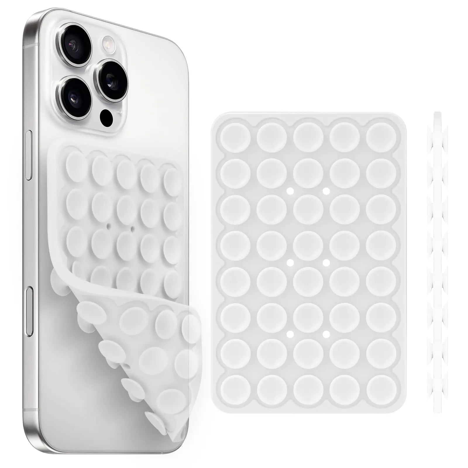 Silicone Suction Cup Phone Holde Multifunctional Fixed Anti-slip Mobile Fixture Double Sided Detachable Phone Rubber Sucker Pad