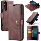 For Sony Xperia 1 5 10 VI V 2in1 Magnetic Removable Leather Wallet Case Cover